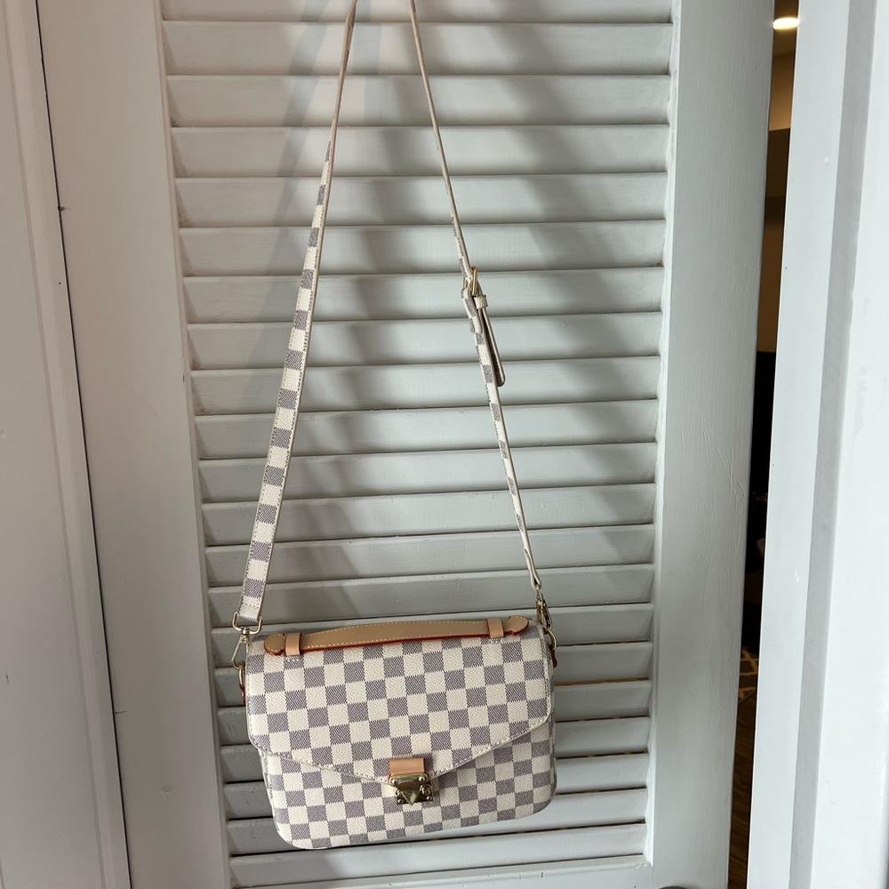 Checkered crossbody